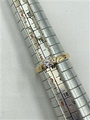 14K Yellow Gold & Diamond Solitaire Engagement Ring Approx.13 CT. 1.7g